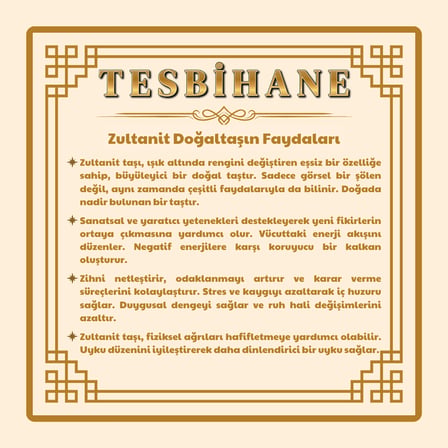 Faset Kesim Zultanit Taşlı Selçuklu Desenli Oval Tasarım 925 Ayar Gümüş Erkek Yüzük
