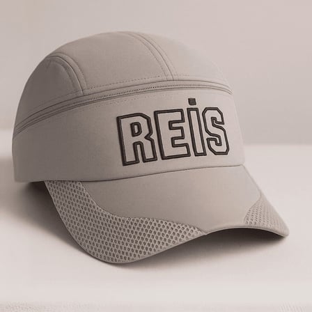 Unisex Tenis Şapkası - İsme Özel Nakışlı - Mikro Kumaş - Krem Rengi - Metal Tokalı