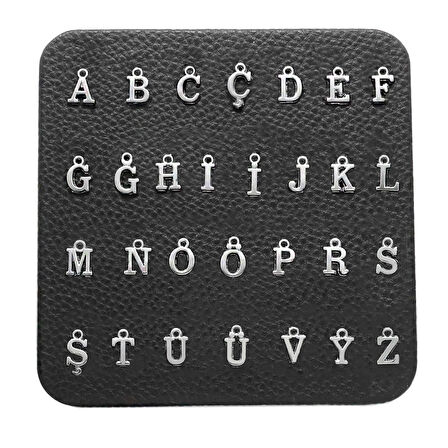 Kişiye Özel Kararmaz Metal Harf Püskül Ucu