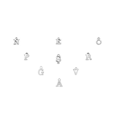 Kişiye Özel Kararmaz Metal Harf Püskül Ucu