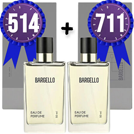 Bargello Parfüm 514 Erkek Oriental 50 ML + 711 Erkek Fresh 50 ML EDP
