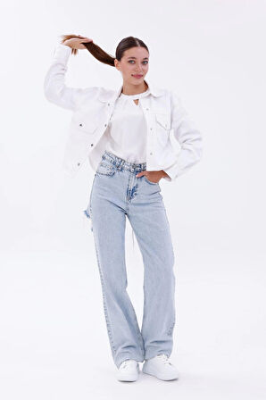 Kadın Bağcıklı Basic Sneaker Inci Detaylı Kalın Taban Spor Ayakkabı