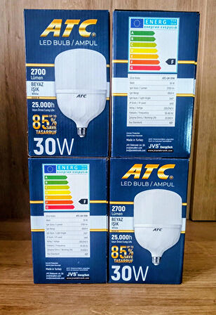 ATC 30W Torch LED Ampul Beyaz Işık x 4 ADET