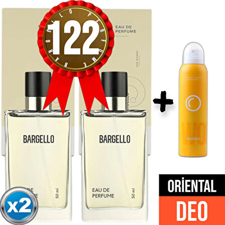 Kadın Parfüm 122x2 (2adet) 50 Ml Edp + Oriental Deodorant 150 Ml RSAF842