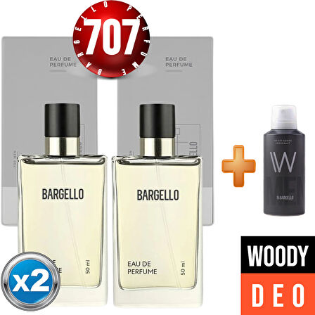Parfüm 707x2(2adet) Woody Bay 50 Ml + Woody Deodorant Bay 150 Ml