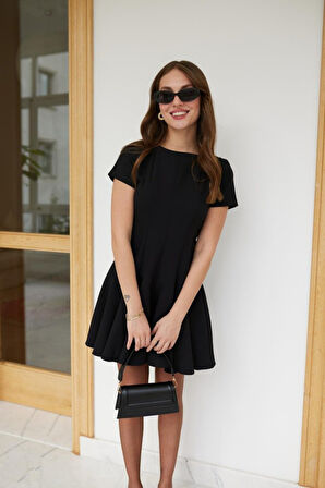 Rose's Boutiqe All About Women Kadın Kısa Kollu Kiloş Ithal Krep Elbise