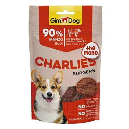 Gimdog Charlies The Mono Sığır Etli Tahılsız ve Şekersiz Köpek Ödül Maması 70 Gr