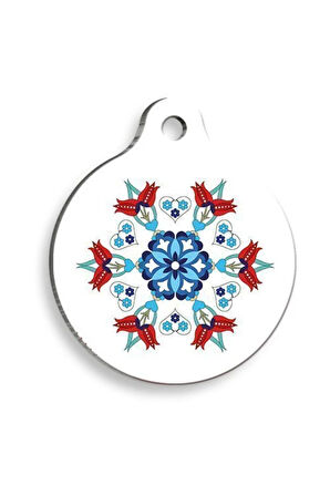 Motif 6 Kedi ve Köpek Künyesi Small: 2,5 cm.