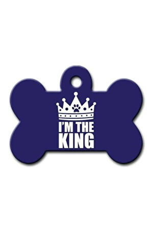 I'M The King Kemik Kedi Köpek Künyesi Large