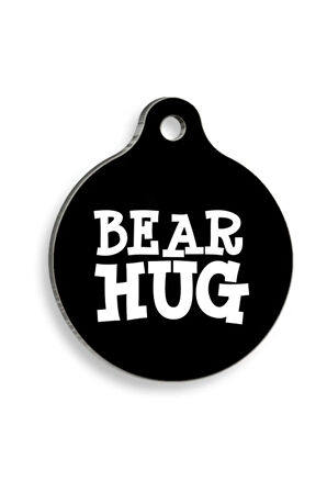 Bear Hug Yuvarlak Kedi ve Köpek Künyesi Large 3,8 cm