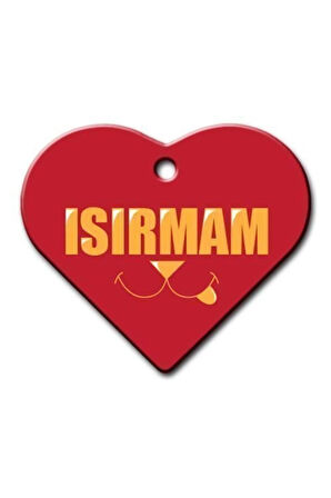 Isırmam Geniş Kalp Kedi Köpek Künyesi