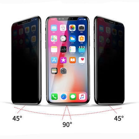 iPhone X Uyumlu Hayalet Ekran Koruyucu Tam Kaplayan Gizli Privacy