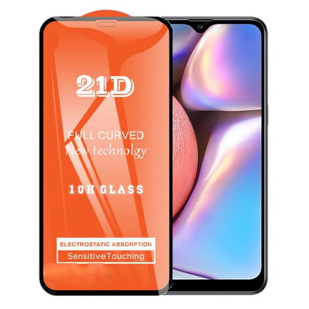 Samsung Galaxy A10S Uyumlu Ekran Koruyucu 21D Tam Kaplayan Kavisli