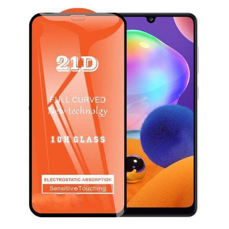 Samsung Galaxy A31 Uyumlu Ekran Koruyucu 21D Tam Kaplayan Kavisli