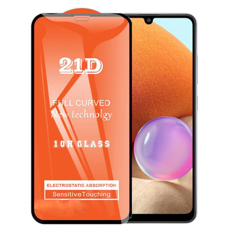 Samsung Galaxy A32 4G Uyumlu Ekran Koruyucu 21D Tam Kaplayan Kavisli
