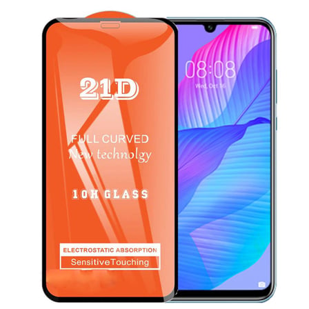 Huawei P Smart S Uyumlu Ekran Koruyucu 21D Tam Kaplayan Kavisli