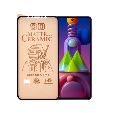 Samsung Galaxy M51 Uyumlu Ekran Koruyucu 9D Mat Seramik Nano Tam Kaplayan