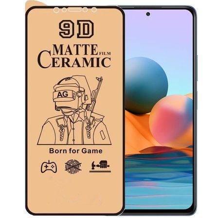 Xiaomi Redmi Note 10 Pro Uyumlu Ekran Koruyucu 9D Mat Seramik Nano Kırılmaz Cam
