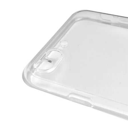 iPhone 7 Plus 8 Plus İle Uyumlu Kılıf Şeffaf Silikon Kamera Korumalı
