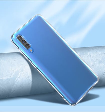 Samsung A50 İle Uyumlu Kılıf Şeffaf Silikon Kamera Korumalı 3D