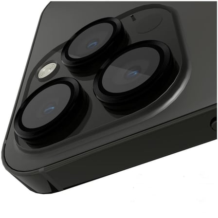 Apple iPhone 14 Pro Max İle Uyumlu Lens Kamera Koruyucu Mercek SİYAH