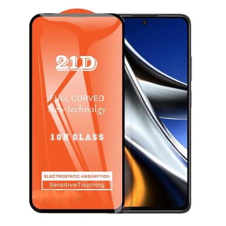 Xiaomi Poco X4 Pro Uyumlu Ekran Koruyucu 21D Tam Kaplayan Kavisli