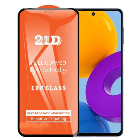 Samsung Galaxy M52 Uyumlu Ekran Koruyucu 21D Kırılmaz Cam Kavisli 9018000001733