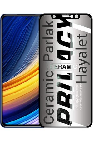 Xiaomi Poco X3 Pro İle Uyumlu Hayalet Ekran Koruyucu Parlak Seramik