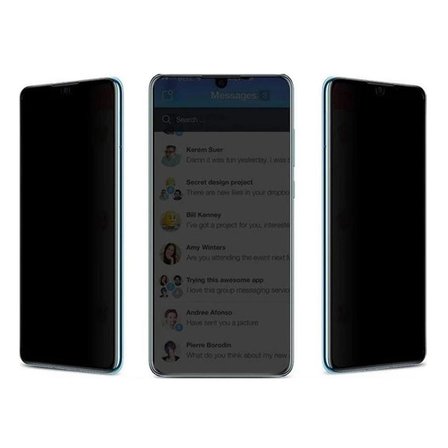 Samsung Galaxy M52 Uyumlu Hayalet Ekran Koruyucu Kırılmaz Cam Gizli