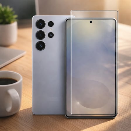 Samsung S25 Ultra Uyumlu Anti Statik Ekran Koruyucu Toz Tutmayan Kırılmaz Cam