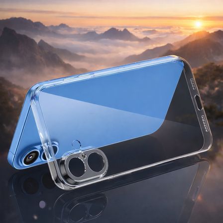 iPhone 16 Uyumlu Kılıf Şeffaf Kamera Korumalı 3D