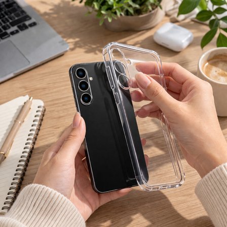 Samsung Galaxy S26 Ultra İle Uyumlu Kılıf Şeffaf Kamera Korumalı 3D