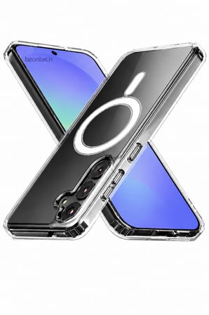 Samsung Galaxy A36 5G / A56 5G Uyumlu YUMUŞAK Magsafe Kablosuz Şarj Destekli Şeffaf Kılıf Kamera İçin Yükseltilmiş Çerçeve