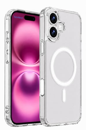 iPhone 16 Uyumlu YUMUŞAK Magsafe Kablosuz Şarj Destekli Şeffaf Kılıf Kamera İçin Yükseltilmiş Çerçeve