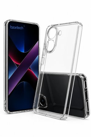 Poco X7 Pro Uyumlu Kılıf Şeffaf Kamera Korumalı 3D