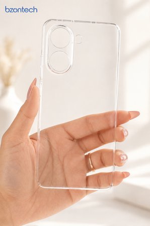 Poco X7 Pro Uyumlu Kılıf Şeffaf Kamera Korumalı 3D