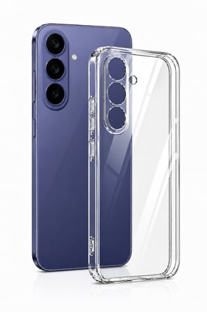 Samsung Galaxy S26 FE Uyumlu Kılıf Şeffaf Kamera Korumalı 3D
