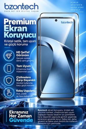 Xiaomi 17T Uyumlu Anti Statik Ekran Koruyucu Toz Tutmayan Kırılmaz Cam