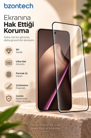 Xiaomi 15T Uyumlu Anti Statik Ekran Koruyucu Toz Tutmayan Kırılmaz Cam