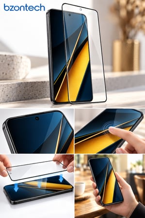 Poco X6 Pro Uyumlu Anti Statik Ekran Koruyucu Toz Tutmayan Kırılmaz Cam