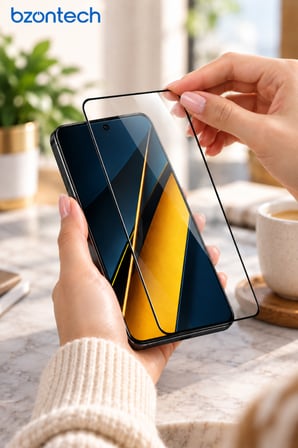Poco X6 Pro Uyumlu Anti Statik Ekran Koruyucu Toz Tutmayan Kırılmaz Cam
