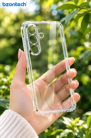 Samsung Galaxy A27 Uyumlu Kılıf Şeffaf Kamera Korumalı 3D