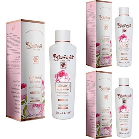 Gülbirlik Gülsuyu 250ml (Rosense Gül Suyu) (3 Adet)