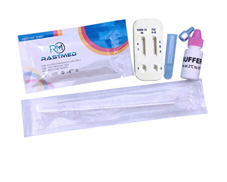Rastmed Flu a+b (influenza-Domuz Gribi) & Rastmed Covid-19 Tekli Paket