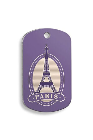 Paris Figür Asker Kedi ve Köpek Künyesi Small 2 x 3,5 cm