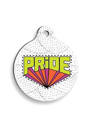 Pride Uyanış Yuvarlak Kedi ve Köpek Künyesi Medium: 3 cm.