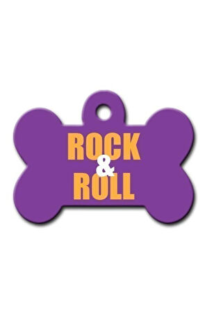 Rock & Roll Kemik Kedi Köpek Künyesi Medium
