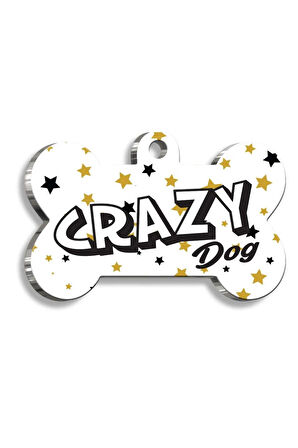 Kaçık Köpek Kemik Şekilli Köpek Künyesi Small 2,1 x 3 cm