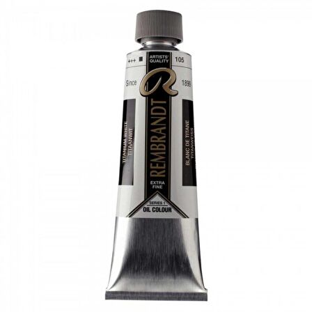 Talens Rembrandt Yağlı Boya 150ml Titanium White 105 (Safflower) S.1