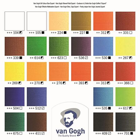 Van Gogh YAĞLI BOYA SETİ EXPERT BOX 24x20ml, 2x60ml + aks. (AHŞAP KUTU)